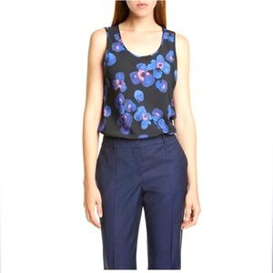 Hugo Boss sleeveless floral print top